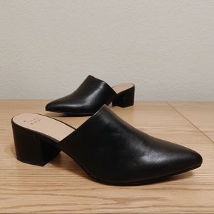 NEW a new day Pointed Toe Heeled Mules | size 8.5